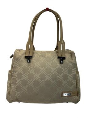 Tumi Signature Collection Tan Monogram Bag